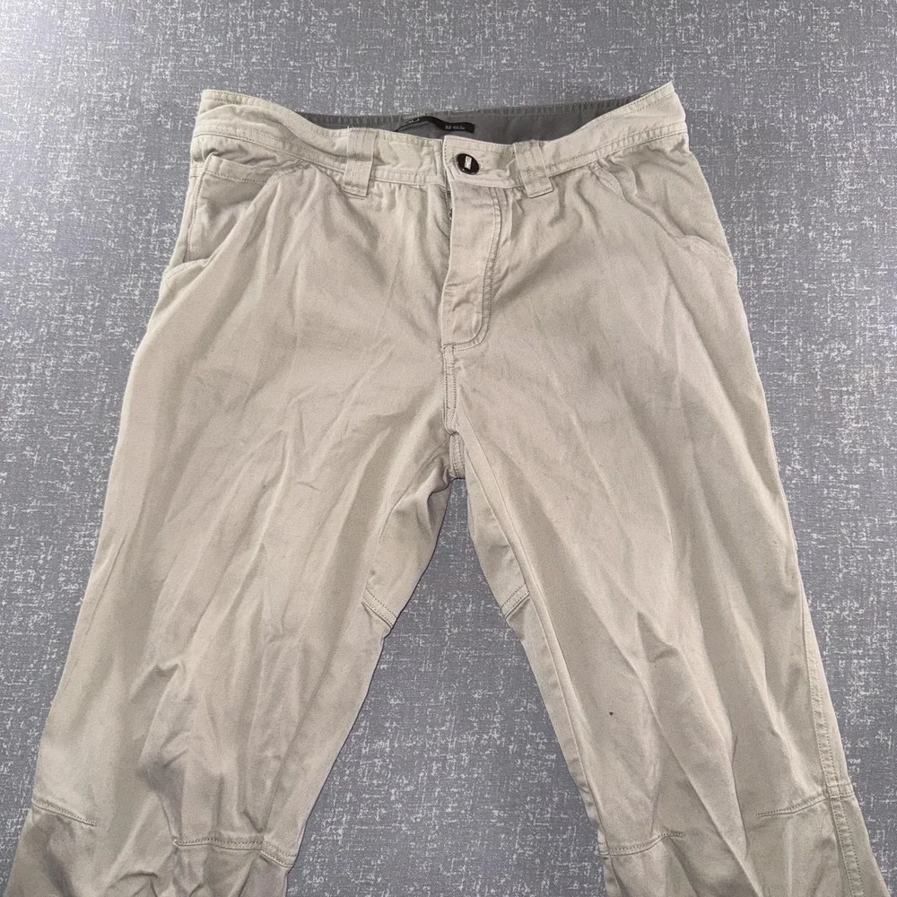 Nau Pants Mens 32x31 Beige Organic Cotton Chino Khakis Straight Leg Casual